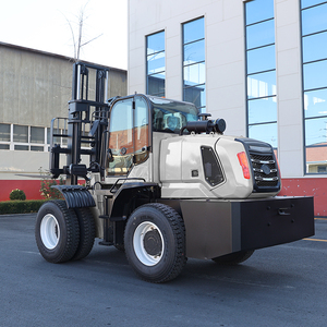 Powston China Fabrikpreis Yunnei Motor 6000kg Kapazität Diesel Geländegängiger 4WD 4x4 Raues Gelände Gabelstapler zum Verkauf - Product Image 6