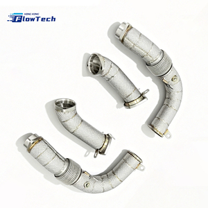 Tubería de Escape de Alto Flujo para BMW G90 M5 S68 4.4T V8 Híbrido Twin Turbo, Acero Inoxidable 304 con Protector Térmico, Ajuste Directo - Product Image 6