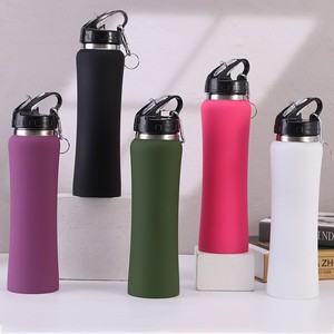 Botella de Agua Portátil para Esquí al Aire Libre, 600ml 750ml, Acero Inoxidable, Aislamiento al Vacío, Botella Deportiva con Pajita y Llavero, Taza Reutilizable - Product Image 5