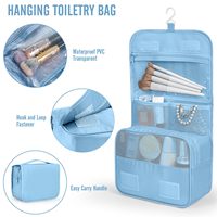 Accessoires de bagages cabine avec grand sac à linge et trousse de toilette suspendue, 8 cubes de rangement de 4 tailles