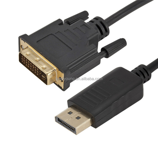 1080P Male to DVI Male Adapter Cable DP to DVI Cable Converter 1.8m for PC Computer Laptop Desktop