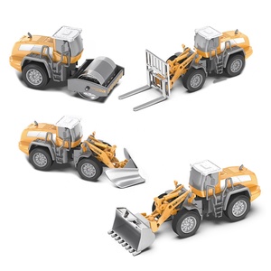 Modello dell'escavatore del modello della gru del camion del giocattolo di ingegneria pressofuso di simulazione della scala 1:55 per i bambini - Product Image 6