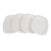 Assiettes de vaisselle de fête jetables Assiettes ovales en bagasse nouveau design de qualité alimentaire