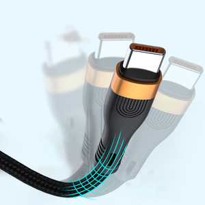 สายชาร์จความเร็วสูงมาร์คชิปอิเล็กทรอนิกส์100W 3 in 1สายชาร์จเร็ว USB C TO Type C 5A สาย100W - Product Image 5