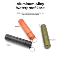 Conteneur étanche en alliage d'aluminium, compartiment scellé, bouteilles de médicaments, survie en plein air