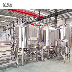 Équipement de brasserie artisanale <span class=keywords><strong>Braumeister</strong></span> en acier inoxydable chauffé à la vapeur combiné à 3 cuves de 1000 litres 10HL pour la bière artisanale - Product Image 2