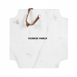 Tabla de cortar de mármol blanco, artículos de cocina, bloque de cortar de encimera, tabla de cortar clásica y elegante al por mayor - Product Image 1