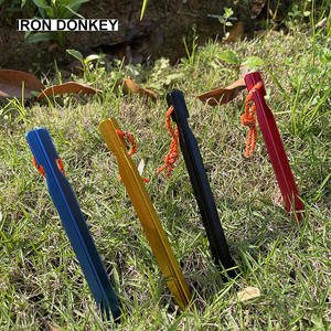 IRONDONKEY, estacas para tienda de campaña de 23CM, pila de aluminio triangular para exteriores, pila ligera con agujero, tienda de campaña, accesorios para acampar - Product Image 2
