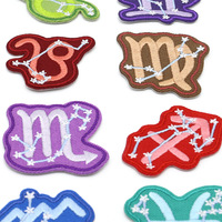 Patchs en tissu brodés de constellations unies, forme irrégulière, accessoires vestimentaires, best-seller transfrontalier