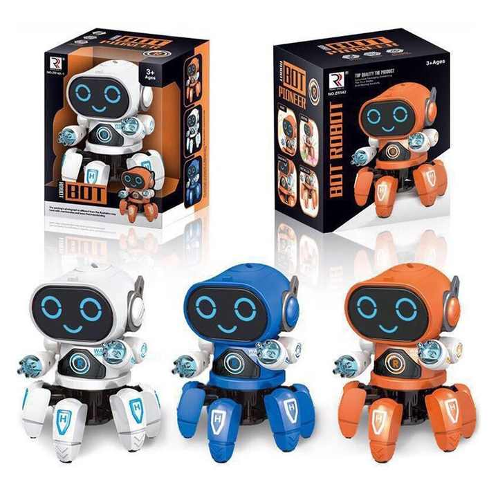 Robot de juguete inteligente con luces para niños, Robot de baile con  luces, regalo para niños