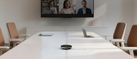 Yealink SP96 Haut-parleur de conférence USB pour bureau à domicile, avec subwoofer de 65 mm, téléphone de conférence mains libres pratique pour les entreprises
