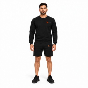Nuevo Diseño Conjunto de Sudadera y Pantalones Cortos de Verano para Hombre, Ropa Casual para Gimnasio y Calle, Ligera, Personalizada, OEM, Marca Privada, Proveedor de Fábrica - Product Image 1