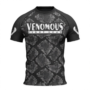 VENOMOUS FIGHT GEAR OEM/ODM Service <b>Compression</b> Rash Guards Short Unisex High Quality Anti-UV Quick Dry Eco-friendly Custom - Product Image 2