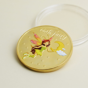 Monedas Metálicas Personalizadas OEM de la Hada de los <span class=keywords><strong>Dientes</strong></span>, Monedas de Desafío Grabables para Colección de <span class=keywords><strong>Dientes</strong></span> de Niños, Regalos - Product Image 1
