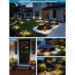 Luces de camino solares de luz diurna IP65 ABS impermeable para paisaje de jardín y patio con garantía de 2 años - Product Image 5