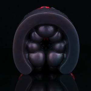 Masturbador GEEBA Rojo con Forma de Pezuña de Burro, Diseño Animal de Fantasía Único, Juguete Sexual de Silicona para Adultos, Masturbador para Hombres - Product Image 4