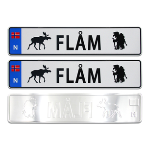 Placa de Matrícula Personalizada de Aluminio Resistente a la Intemperie, Diseño en Relieve, Recuerdo de Eslovenia - Product Image 6