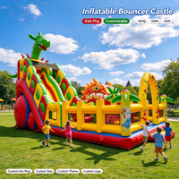 Château gonflable commercial Dragon Maléfique avec toboggan pour enfants, idéal pour la location extérieure et les événements - Direct Usine