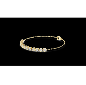 Elegante Brazalete de Cadena con Diamantes Cultivados en Laboratorio, Joyería Brillante de Lujo para Mujer, Regalo para Fiesta - Product Image 1