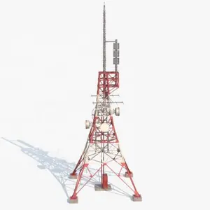I produttori dirigono la torre Wifi a microonde di comunicazione del tubo d'acciaio galvanizzata dell'albero 5G