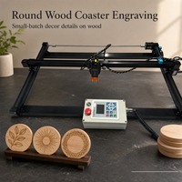 Machine de gravure laser à cadre ouvert pour rouleaux de bambou, marque-pages en bois, plaques gravées et panneaux de texte