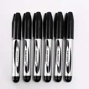 Vette Marker Pen Zwart Grote Capaciteit Logistiek Hoofd Pen Magazijn Express Handtekening Kleur Permanente Marker