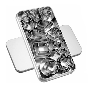 Mini 30 pièces ensemble de moules en acier inoxydable pour moulage d'argile coupe-fruits légumes petit moule à biscuits en argile polymère fournitures multiples - Product Image 2