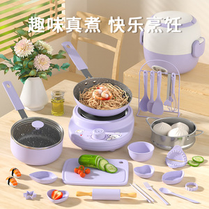 Mini cuisine, véritable ensemble de cuisine, jouets pour enfants, unisexe, plastique ABS, cadeau de Noël, cadeau d'anniversaire - Product Image 2