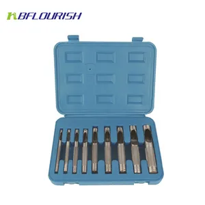 Ningbo Yute 9 stks lederen perforator tools set