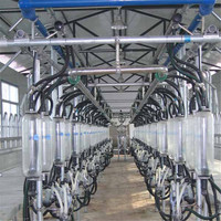 16-32 positions de traite Salle de traite avec compteur à lait en verre pour chèvre et mouton