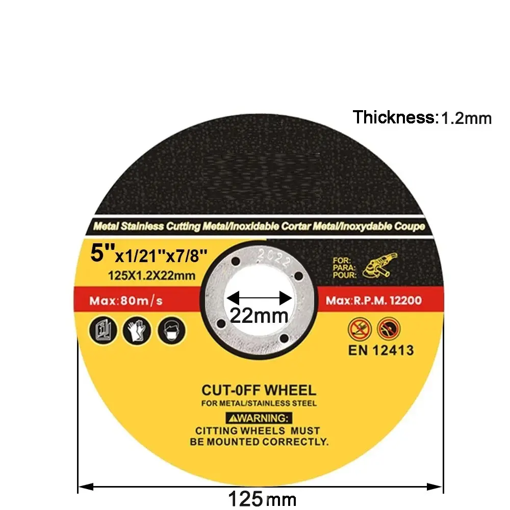 Meules de meuleuse d'anneau de disque de coupe en métal pour la lame de coupe de résine renforcée de roue de coupe d'acier inoxydable