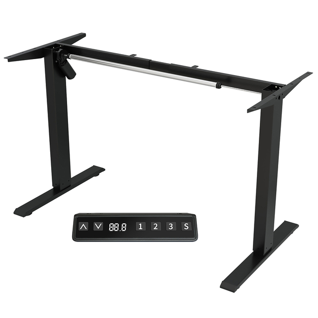 Modern Steel Ergonomic Office Desk with Adjustable Height Standing Desk Frame Lifting Office Desk Computer Table Easy Assembly