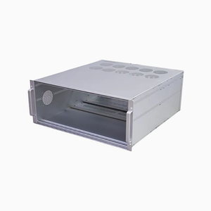 Boîtier métallique sur mesure en tôle, châssis avec poignée et fenêtre de ventilation pour équipement électronique - Product Image 3