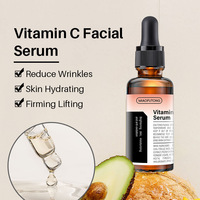 Sérum Éclat Visage à la Vitamine C VE, Soin Hydratant Emollient Peau, Marque Privée