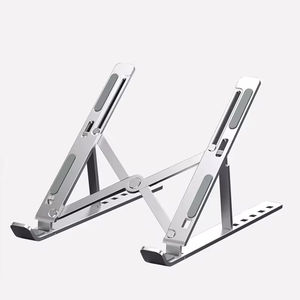 Foldable Portable Aluminum Alloy Desktop Adjustable Height Laptop Tablet <b>PC</b> Computer Notebook <b>Stand</b> for iPad - Product Image 1