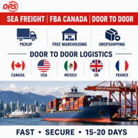 Agente de Transporte de Carga Puerta a Puerta de China a Canadá, Servicio Logístico Dedicado LCL+Camiones DDP, Entrega Rápida, Seguro, DPS