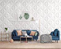 Panneau mural 3D en PVC imperméable et résistant à l'humidité pour salon, fond TV, chambre à coucher, intérieur, réservation murale