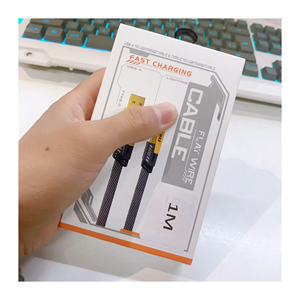 Câble USB en alliage de zinc tressé en nylon OEM de 1m, câble de données de charge rapide USB 4 en 1 de haute qualité PD 27W à 65W pour <span class=keywords><strong>Iphone</strong></span> - Product Image 6