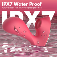 Tragbarer Slip-Vibrator mit Magnetclip, Klopf- und Vibrationsfunktion, Doppelstimulation für G-Punkt und Klitoris, USB-Aufladbar, Wasserdicht