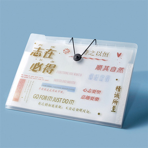 Thiết Bị Lưu Trữ Văn Phòng Phẩm Phong Cách Hàn Quốc Cho Trẻ Em Giao Hàng Thả Nhiều Màu Túi PP Treo Hoạt Hình Túi Đựng Tài Liệu - Product Image 5