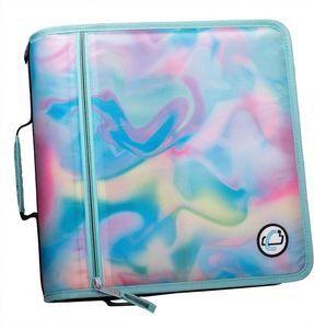 Porte-documents Case-it personnalisé avec fermeture éclair, classeur à anneaux de 3 pouces, pochette pour ordinateur portable et tablette de 15 pouces, organiseur de documents - Product Image 1