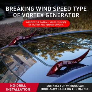 Générateur de <span class=keywords><strong>vortex</strong></span> de toit automobile Aileron ABS Déflecteur de vent Aile Adhésif non percé Aileron de toit universel Style Sport Aileron de toit de voiture - Product Image 2