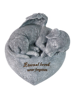 Vente en gros de pierre commémorative en résine pour chien graveur laser personnalisé statue d'angle en résine pour chien décoration de jardin