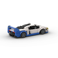 Compatible avec les briques de marque, petite voiture de course MOC, jouet de construction éducatif en plastique ABS pour enfants, à assembler soi-même