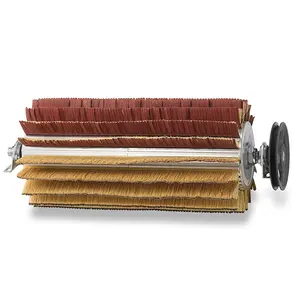Sisal and Sand Paper Sanding Roller Brush for Wood Polishing