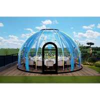 Maison à bulles Maison en forme de dôme Hôtel Tente Maison géodésique préfabriquée Maison en dôme extérieur