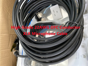 Tùy chỉnh OEM Hifi XLR Cáp âm thanh 3pin Microphone Cáp với PVC Áo khoác tiếng ồn thấp & linh hoạt-Đen - Product Image 4