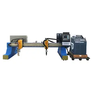 Plate Cutting Metal Processing Gantry CNC Plasma and Flame Cutting Machine Multifunction Double Drive Cutting Carbon Steel