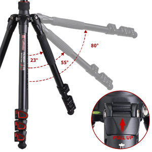 Trípode de aluminio profesional <span class=keywords><strong>Coman</strong></span> Video de 1,89 M resistente para cámara DSLR para estudio de M - Product Image 4