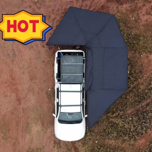 Venta caliente Off Road Car Tent Camping <span class=keywords><strong>3X3</strong></span> 360 Independiente con Led 4X4 Pared lateral <span class=keywords><strong>Toldo</strong></span> gris - Product Image 4